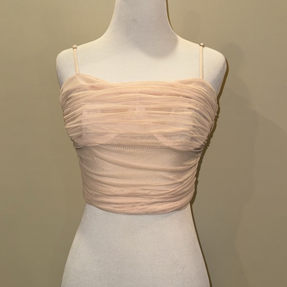 Ten by Babaton blush mesh size small Luxor tank camisole. - Picture 4 of 7